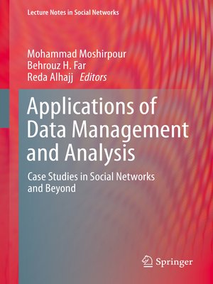 cover image of Applications of Data Management and Analysis